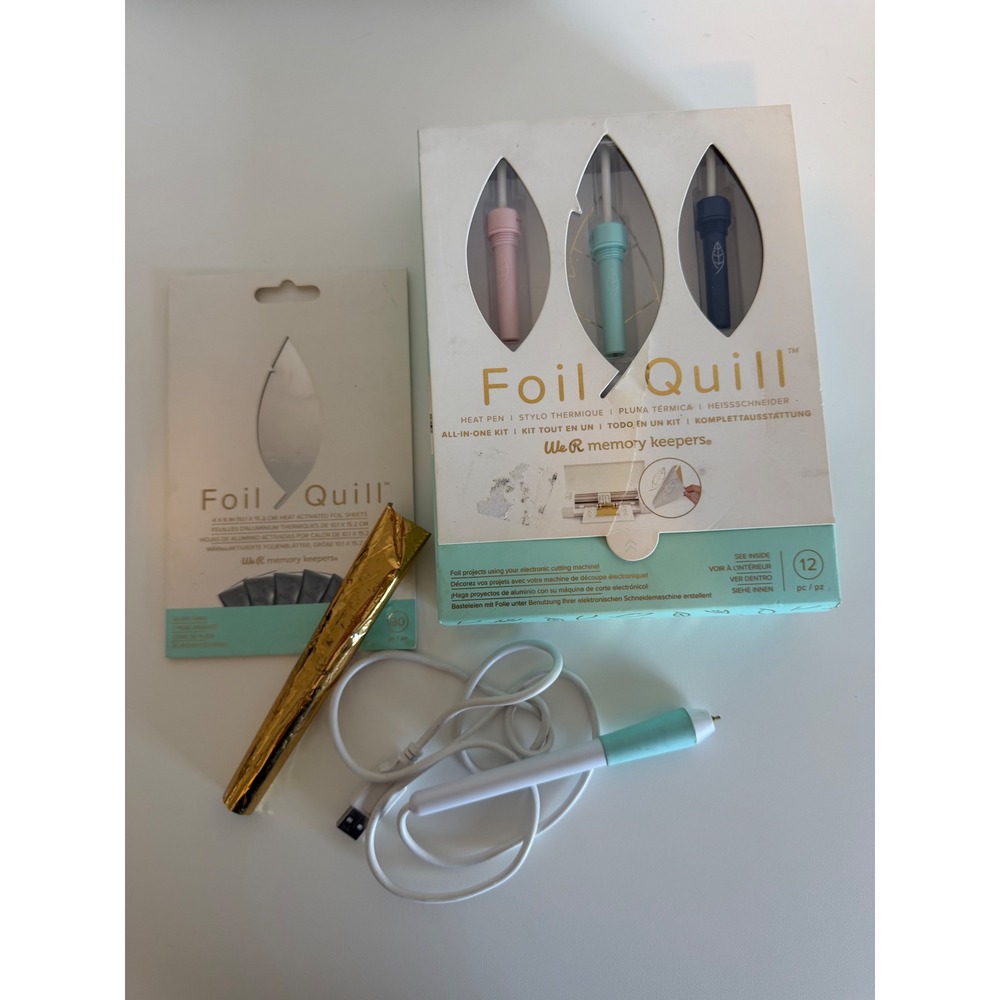 We R Memory Keepers Foil Quill All-In-One Kit Heat Activated Pens and Foil Set